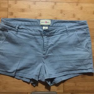 Grayish/blue stretch Wishful park shorts